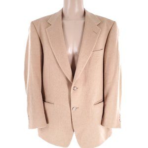 Palm Beach for The Main Store Men Sport Coat 2 Button Beige Size 46 - USA